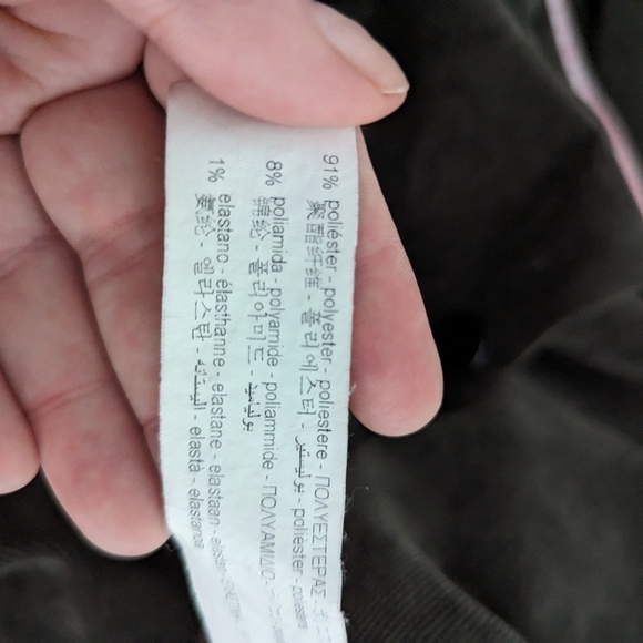 ZARA Forest Green Casual Academia Button Front Long Sleeves Mini Dress Large - Picture 13 of 14